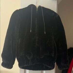 Bardot Fur Jacket with Hood